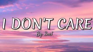 I dont care 2NE1 LYRICS [upl. by Sturges]