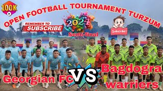 Georgian FC vs Bagdogra warriers 10 OPEN FOOTBALL TOURNAMENT TURZUM 2024  Semifinal [upl. by Nnyltak]