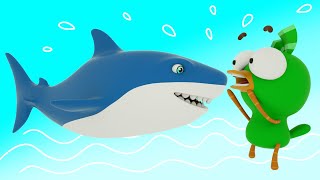 Shark Song Nursery Rhymes for Kids  Simple Moves Baby Song [upl. by Ynettirb]