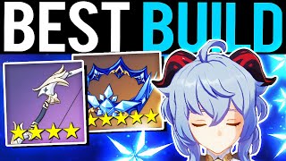 BEST GANYU 5 STAR BUILD F2P EASY HUGE DPS  Genshin Impact [upl. by Bidle24]