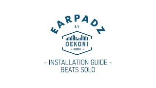 How to Replace Ear Pads on the Beats Solo 3 Wireless  Earpadz by Dekoni Audio [upl. by Gader]