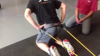 How to Strengthen Glutes and Transverse Abdominals  PC360 Kneeling Hip Extension [upl. by Ylrac393]