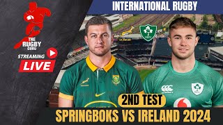 Springboks vs Ireland 2nd Test 2024 Live Commentary [upl. by Evetta]