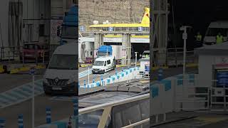 Truck and cars backs into Ferry Fred Olsen Xpress in Agaete Gran Canaria 13 october 2024 [upl. by Merkley]