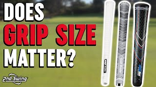 Does Golf Grip Size Matter  Testing Different Grip Sizes [upl. by Anisamoht]