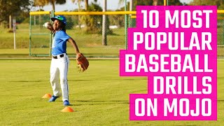 10 Most Popular Baseball Drills on MOJO  Fun Baseball Drills from the MOJO App [upl. by Cosenza214]