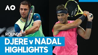 Laslo Djere vs Rafael Nadal Match Highlights 1R  Australian Open 2021 [upl. by Lika]