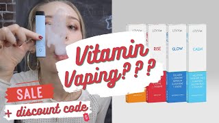 LUVV LABS INHALERS REVIEW  HOW TO QUIT SMOKING  VAPING  VITAMIN VAPE  CODE VIKADOVE [upl. by Nwahsak]