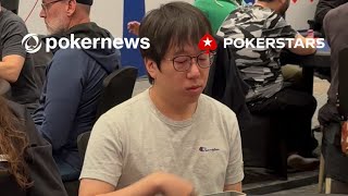 ❓What would you do❓facing a MASSIVE OVERBET on Day 2 in the pokerstars NAPT Main Event [upl. by Aianat]