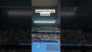 Jiri Lehecka rallies from the baseline vs Marcos Giron atp antwerp [upl. by Htenywg]