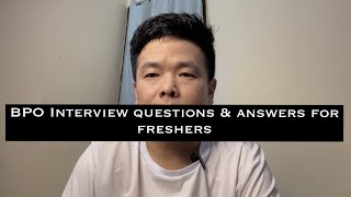 BPO interview questions amp answers for freshers  viewers request😊 [upl. by Yrdnal966]