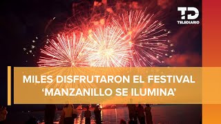 Manzanillo se iluminó con luces y color para recibir el año 2024 [upl. by Asor]