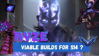 IS RYZE LATE GAME STILL VIABLE IN S14  TRYING OUT DIFFERENT BUILDS IN PBE BEFORE NEW SEASON [upl. by Sowell]