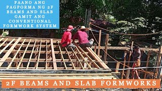 Second Floor Scaffolding and FormworkPaano ang Murang Pag Suporta at Porma ng Biga at Slab 2SRP26 [upl. by Eglanteen]