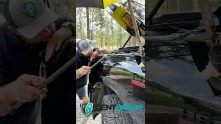 RAM Bodyline Dent Paintless Dent Repair  Dent Baron Raleigh NC automobile paintlessdentrepair [upl. by Ronyar210]