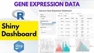 R Shiny Data Visualization App  Bioinformatics  Gene Expression Data [upl. by Tlihcox]