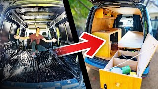 SIMPLE Van Camper Conversion  Start to finish project build [upl. by Aisatana657]