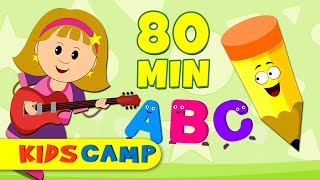 ABC Song  More Nursery Rhymes And Kids Songs by KidsCamp [upl. by Nonnahsed]