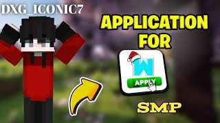 My Application for Wondercraft Private SMP SEASON1  🔥😱🤯 WCPVT wcpvt WonderCraftSMP [upl. by Cave120]