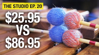 CHEAP vs EXPENSIVE Marimba Mallets [upl. by Neelyam]