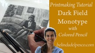 How to Make a Monotype Print  Tutorial 3  Dark Field Monotype Printmaking [upl. by Thelma]