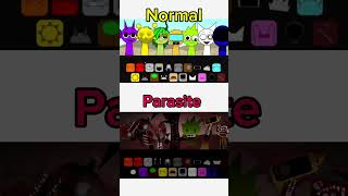 Sprunki Normal VS PARASITE 🤯 incrediboxsprunki rainbowfriends incredibox incrediboxmix [upl. by Adihahs]