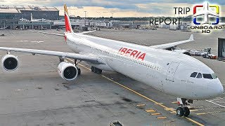 TRIP REPORT  Iberia  Airbus A340600  London Heathrow  Madrid [upl. by Low536]