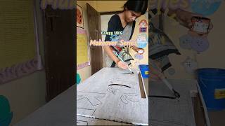 Class UKG Makeover Series Episode 02🩷 shorts school art painting decor class drawing vlog [upl. by Bandur177]