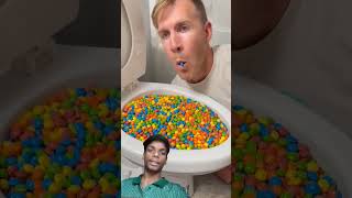 Skittles eating show satisfying funny comedy skittles eatingshow shorts [upl. by Ronaele]