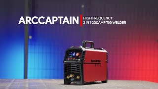 Arccaptain TIG200  200 Amps DC TIG Welder  Lightweight HF IGBT Inverter TIG Welder [upl. by Jard]