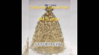 COLOURED HUMAN HAIR EXTENSIONS AVAILABLE colors hairbrownblackgray [upl. by Iak]