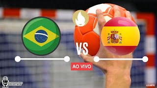 BRASIL x ESPANHA  IHF Mens Olympic Qualification Tournament  17032024 [upl. by Eus]