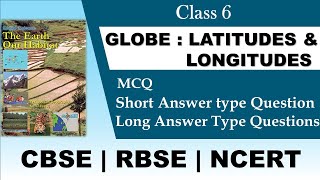 Class 6Geography Chapter 2 Question amp Answer  Globe  Latitudes and Longitudes NCERT [upl. by Shumway617]