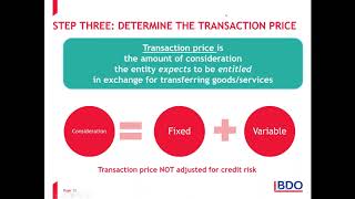 The New AASB 15 – Determining and Allocating the Transaction Price to the Performance Obligations [upl. by Anhoj407]