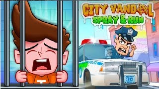 City Vandal Spray amp Run  Android Gameplay Crazy Labs by TabTale [upl. by Meier]