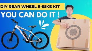 LVBU Rear Wheel Ebike Conversion Kit Installation for CassetteBuilding an Electric Bike [upl. by Wehtam]