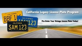 California Legacy License Plate Program [upl. by Ruperta]