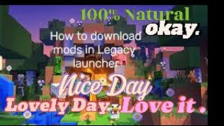 How to install mods in Legacy launchertutorial [upl. by Lavelle]