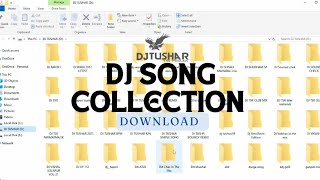 DJ SONG COLLECTION ALBUM DOWNLOAD  DJ TUSHAR SAHU REMIX  How To Download Dj Song [upl. by Arrakat]