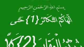 Quran Last 10 Chapters by Minshawi  قرآن سورة الزلزلة الى الناس [upl. by Keeley40]