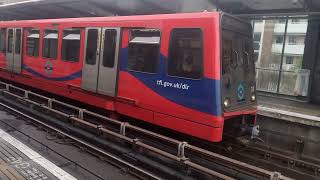 London DLR trains at Limehouse Station [upl. by Eda]