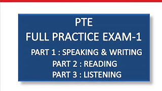 PTE FULL PRACTICE EXAM  WITH KEY [upl. by Alikat]