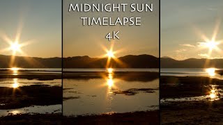 Midnight Sun Timelapse  4K  Alta Finnmark Norway [upl. by Learsiy840]