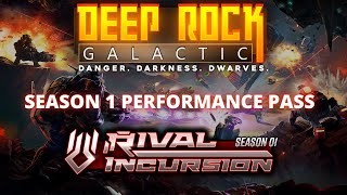 DEEP ROCK GALACTIC  PERFORMANCE PASS DETAILS  SEASON 01 [upl. by Anali]