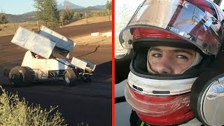 My First Time in a Sprint Car [upl. by Ellebana]