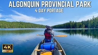 🇨🇦 4Day Silent Portaging Canoe Trip in Algonquin Provincial Park Canada [upl. by Ahsetan]