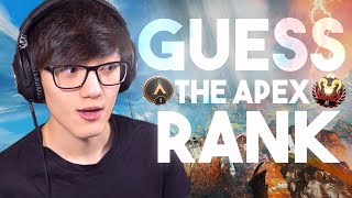 GUESS THE APEX LEGENDS RANK with iiTzTimmy [upl. by Nyrraf500]