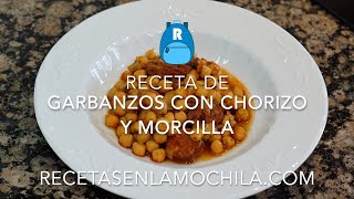 Receta de garbanzos con chorizo y morcilla [upl. by Sarette]