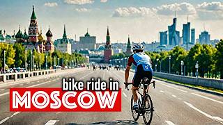 A magnificent twowheeled tour of Moscow City 4K [upl. by Eiromem544]