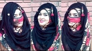 Eid Special  Party Hijab Style With Niqab  Without Niqab [upl. by Innes897]